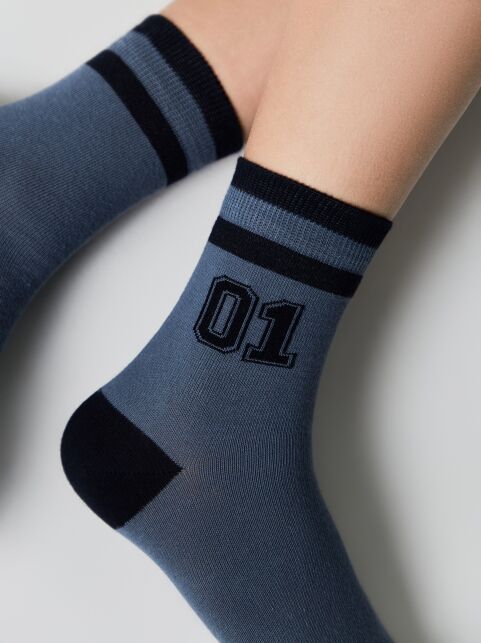 Хлопковые носки с рисунком “01” - купить в интернет-магазине Conte