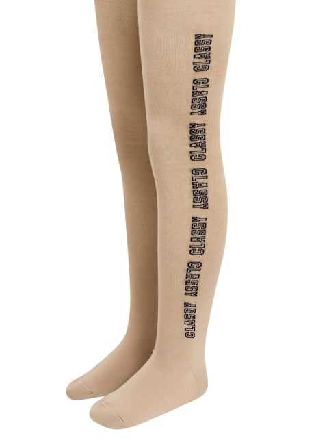 Хлопковые колготки с вертикальной надписью “Classy” - купить в интернет-магазине Conte