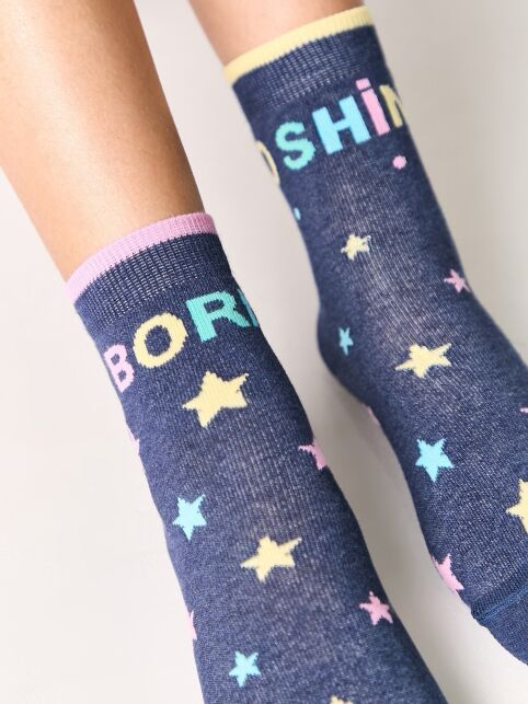 Хлопковые носки с веселыми рисунками "Веселые ножки", модель 477 - купить в интернет-магазине Conte