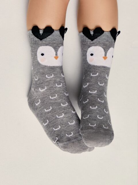 Короткие носки с декоративными ушками «Совёнок» - купить в интернет-магазине Conte