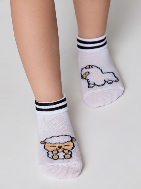 Хлопковые носки с рисунками «Lama» - купить в интернет-магазине Conte