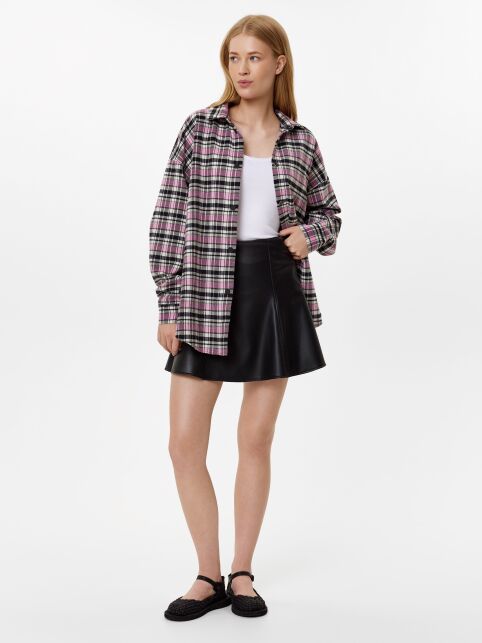 Юбка-mini А-силуэта из экокожи LU 3283 - купить в интернет-магазине Conte