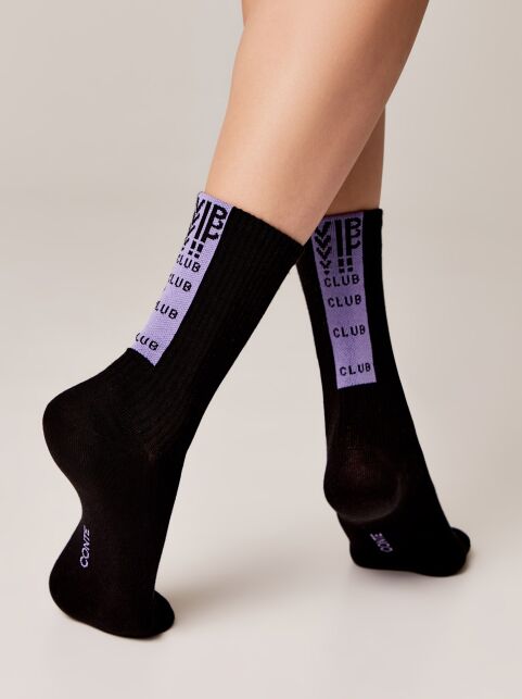 Удлиненные носки из хлопка в рубчик «Club» - купить в интернет-магазине Conte