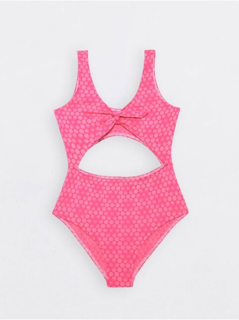 Слитный купальник с рисунком «соты» FASHION GIRL Слитный купальник с рисунком «соты» FASHION GIRL - купить в интернет-магазине Conte