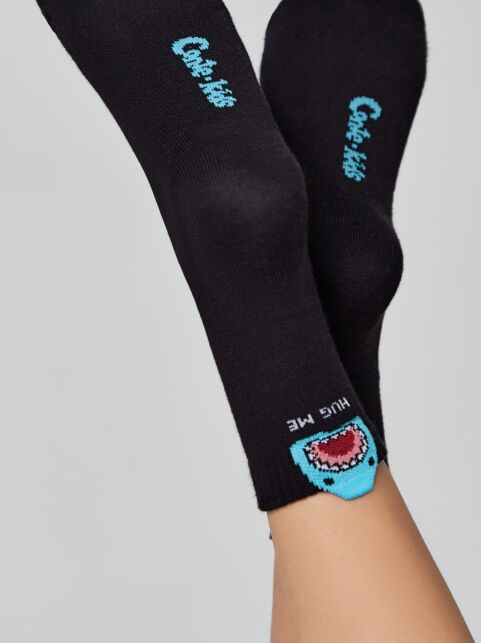 Удлиненные носки в рубчик с декоративным пикотом “Shark” - купить в интернет-магазине Conte