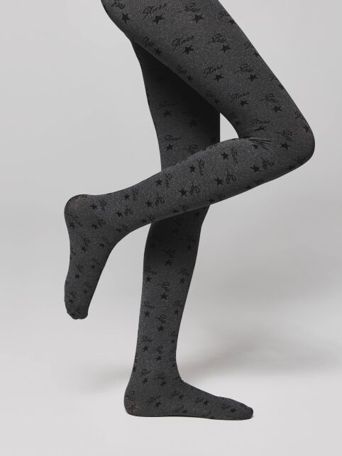 Плотные меланжевые колготки с рисунком «звезды» JESSICA - купить в интернет-магазине Conte
