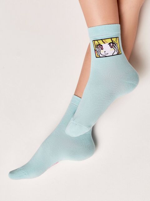 Хлопковые носки с рисунками "Anime" - купить в интернет-магазине Conte