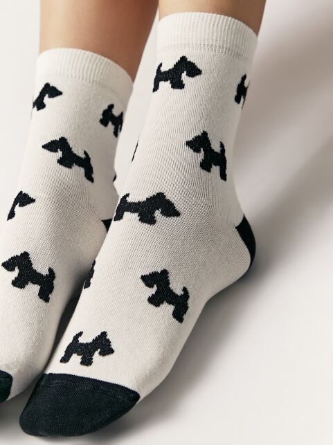 Хлопковые носки CLASSIC с рисунком «Собачки» - купить в интернет-магазине Conte