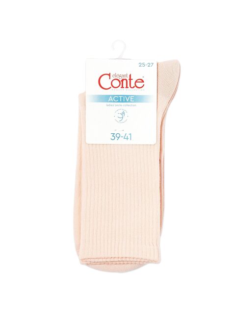 Удлиненные носки из хлопка в рубчик - купить в интернет-магазине Conte