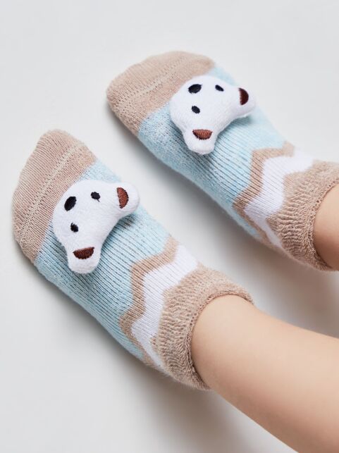 Махровые носки SOF-TIKI с мордашками "Мишка" - купить в интернет-магазине Conte