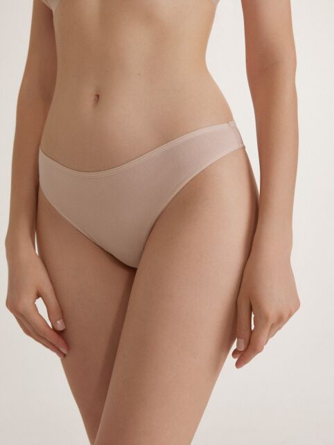 Трусы «слип» из хлопка и сетки с узором «зигзаг» WAVE LB 2978 - купить в интернет-магазине Conte