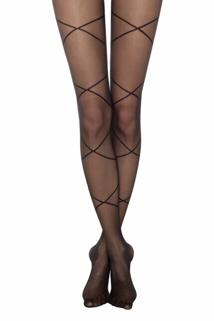Колготки с имитацией шнуровки GEOMETRY - купить в интернет-магазине Conte