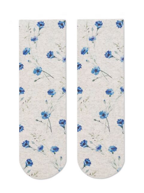 Printed cotton-linen-blend socks - buy in the online store Conte