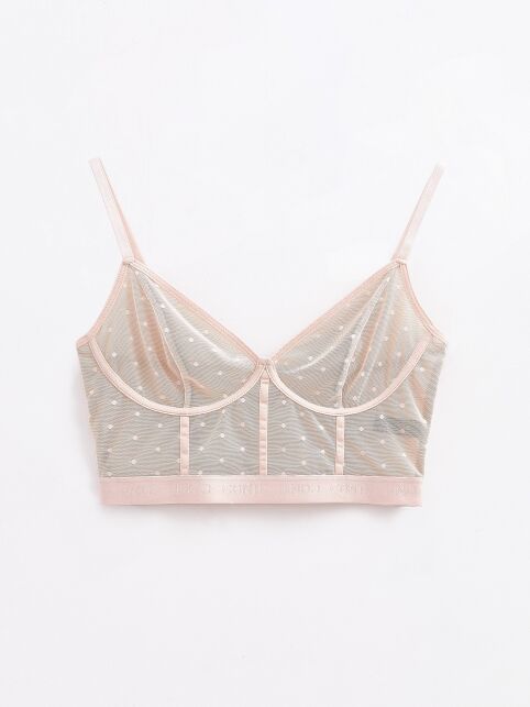 Non-wired bustier MESH&DOTS LBE 2299 - buy in the online store Conte