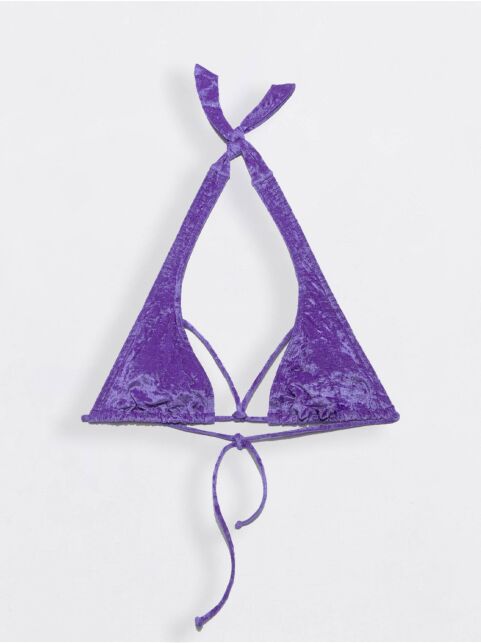 Лиф-халтер женский с мягкими треугольными чашками ROXY VELVET королевская фиалка - купить в интернет-магазине Conte