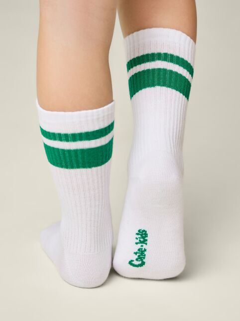 Удлиненные носки с двойной контрастной линией на резинке - купить в интернет-магазине Conte