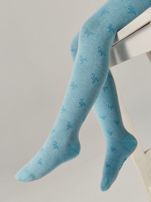 Хлопковые колготки с рисунком «фламинго» - купить в интернет-магазине Conte