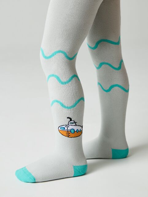 Колготки SOF-TIKI (махровые внутри) с рисунком "волны" - купить в интернет-магазине Conte