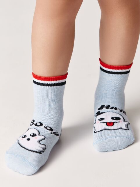 Хлопковые носки с веселыми рисунками "Веселые ножки", модель 466 - купить в интернет-магазине Conte