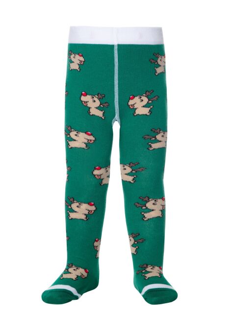 Новогодние хлопковые колготки с рисунком «Deer» - купить в интернет-магазине Conte
