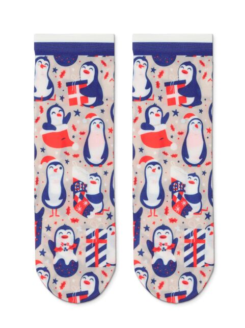 Новогодние носки с рисунком «Пингвины» - купить в интернет-магазине Conte