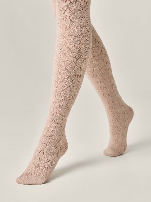 Тёплые ажурные колготки AJOUR - купить в интернет-магазине Conte