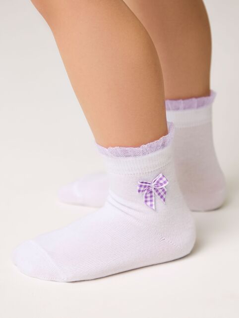 Носки TIP-TOP с декоративным бантиком и воздушным волнистым бортом - купить в интернет-магазине Conte