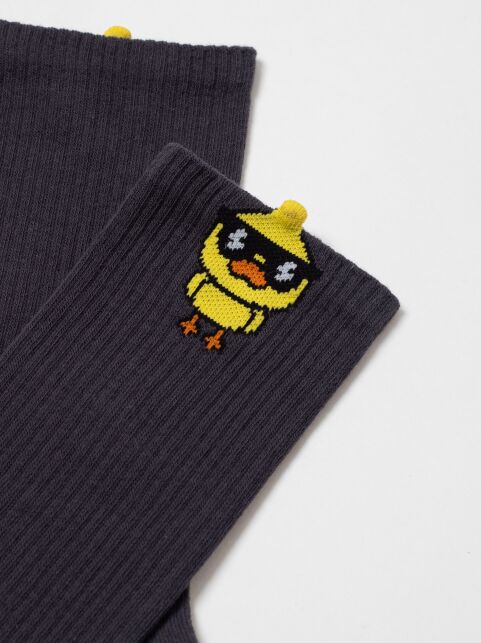 Удлиненные носки в рубчик с декоративным 3D-пикотом “Chick” - купить в интернет-магазине Conte