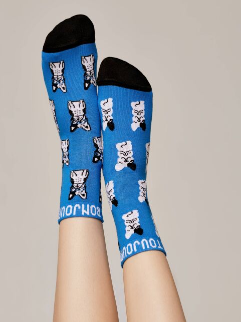 Хлопковые носки с рисунком «French bulldog» Хлопковые носки с рисунком «French bulldog» - купить в интернет-магазине Conte