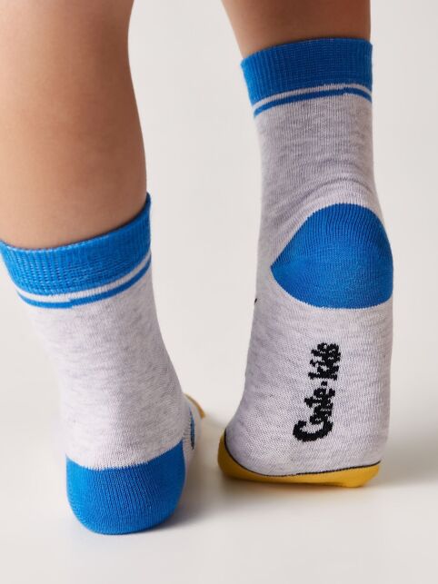 Хлопковые носки с веселыми рисунками "Веселые ножки", модель 465 - купить в интернет-магазине Conte