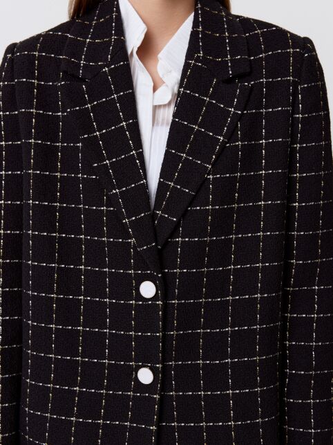 Жакет в клетку из твида LJ 3265 - купить в интернет-магазине Conte