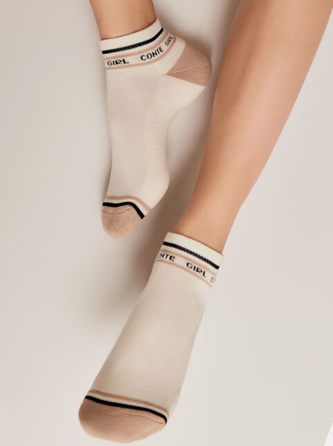 Короткие носки из хлопка с махровой стопой "Conte girl" - купить в интернет-магазине Conte