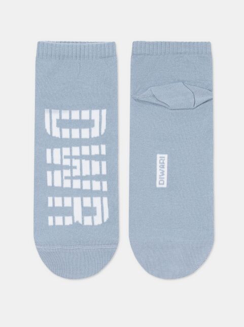 Короткие серые носки из хлопка с отсылкой к логотипу бренда - купить в интернет-магазине Conte