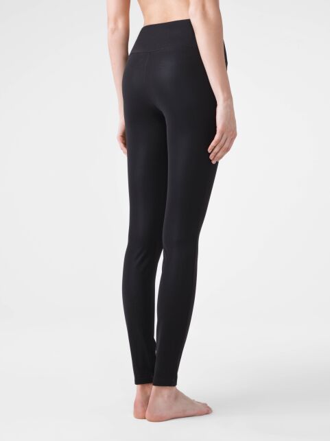 Modeling faux leather leggings with high rise MISS CONTE - buy in the online store Conte