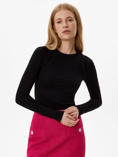 Джемпер в рубчик из вискозы LD 3366 - купить в интернет-магазине Conte