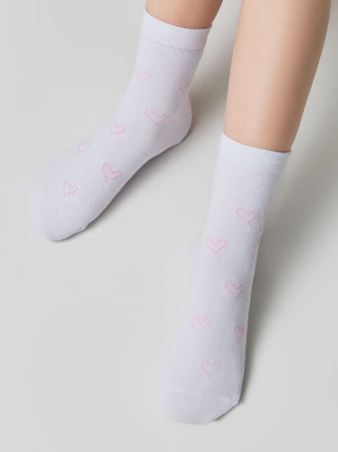 Хлопковые носки с рисунком “Be you tiful” - купить в интернет-магазине Conte