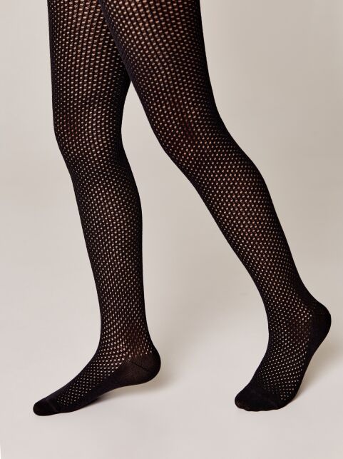 Ажурные хлопковые колготки Miss, модель 616 - купить в интернет-магазине Conte