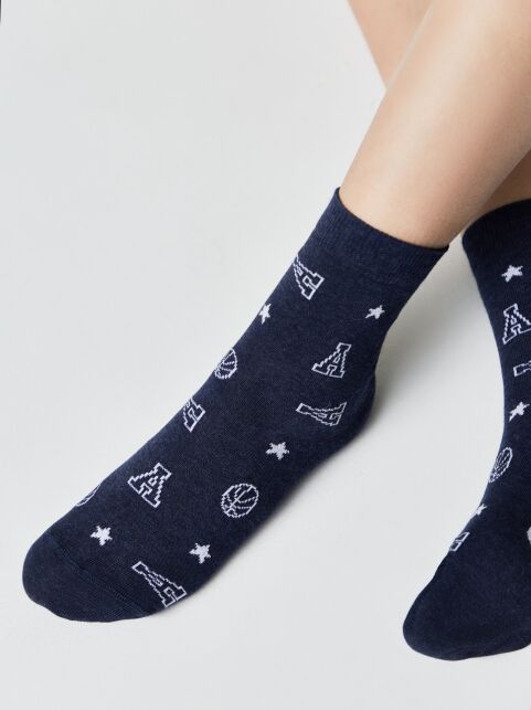 Хлопковые носки с рисунком “Basketball” - купить в интернет-магазине Conte