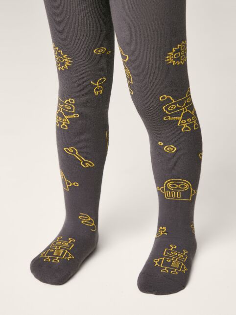 Колготки SOF-TIKI (махровые внутри) с рисунком "роботы" - купить в интернет-магазине Conte
