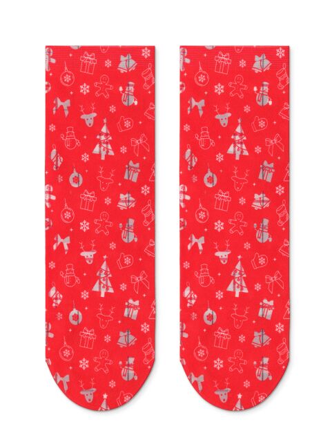Новогодние носки с рисунком «Зимняя сказка» - купить в интернет-магазине Conte