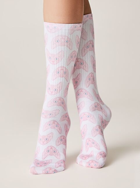 Удлиненные носки из лимитированной коллекции с рисунком «Сфинксы» - купить в интернет-магазине Conte