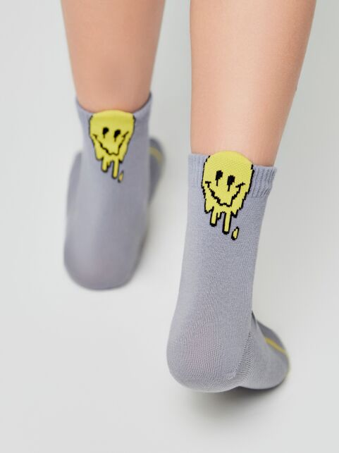 Носки из хлопка с декоративным 3D-пикотом “Smile” - купить в интернет-магазине Conte