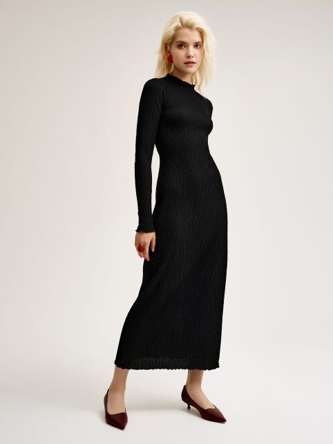 Платье-макси с жатым эффектом LPL 3239 - купить в интернет-магазине Conte