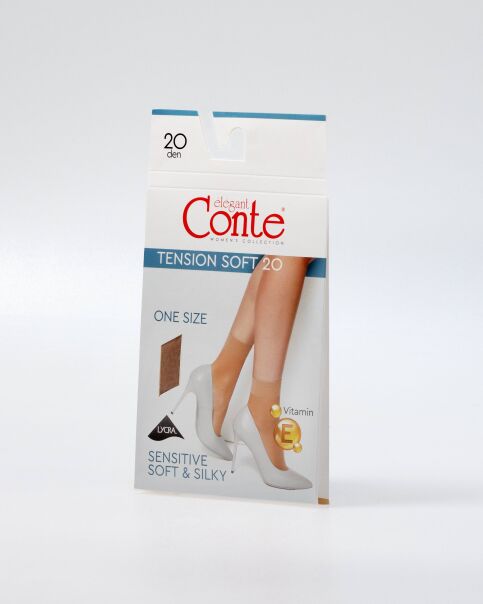 Socks with a sealed elastic band TENSION SOFT 20 (1 pair) - buy in the online store Conte