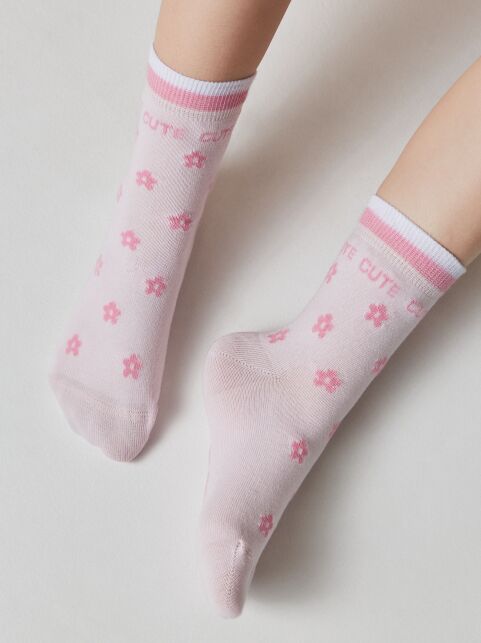 Хлопковые носки с рисунком “Cute” - купить в интернет-магазине Conte