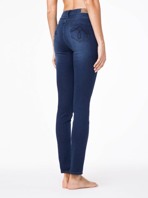 Ultra-comfortable straight jeans with a high fit CON-46 Lycra® - buy in the online store Conte