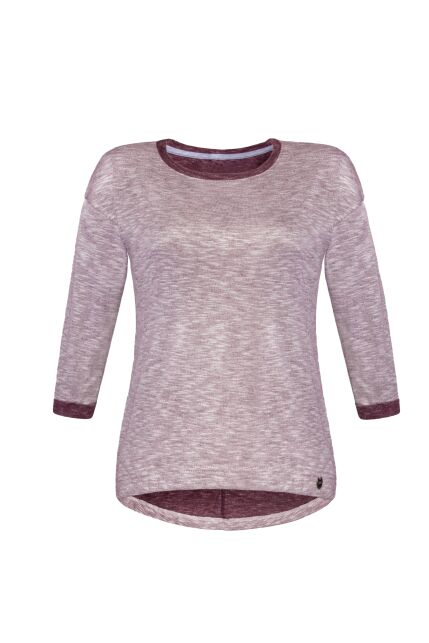 Melange jumper with an elongated back LD 609 - buy in the online store Conte