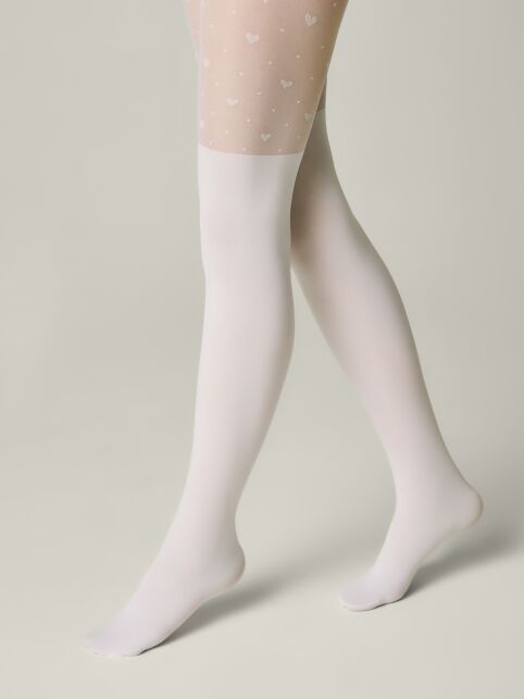 Колготки с сердечками и имитацией гольфинов SWEET LADY - купить в интернет-магазине Conte