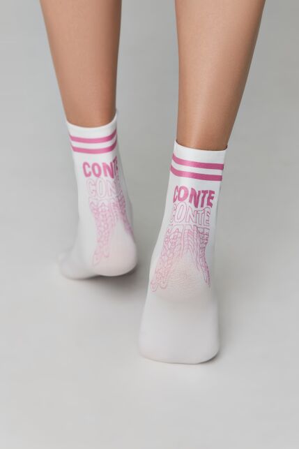 Плотные носки с рисунком «logo and lines» - купить в интернет-магазине Conte