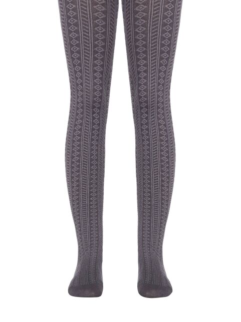 Melange tights with a raised pattern ZLATA - buy in the online store Conte